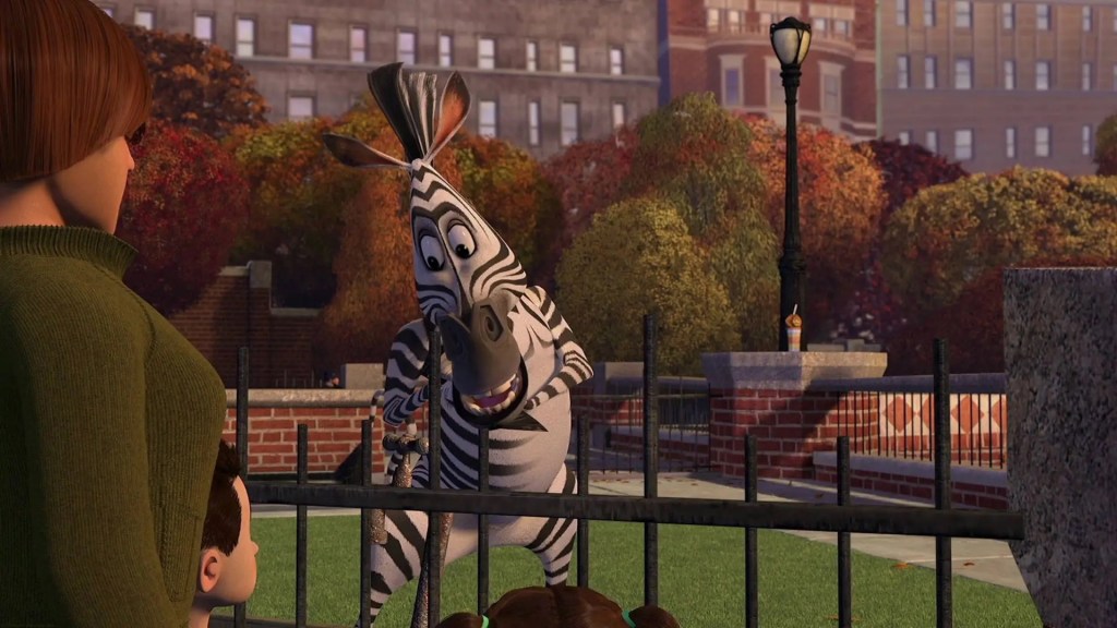 Marty in una scena di Madagascar