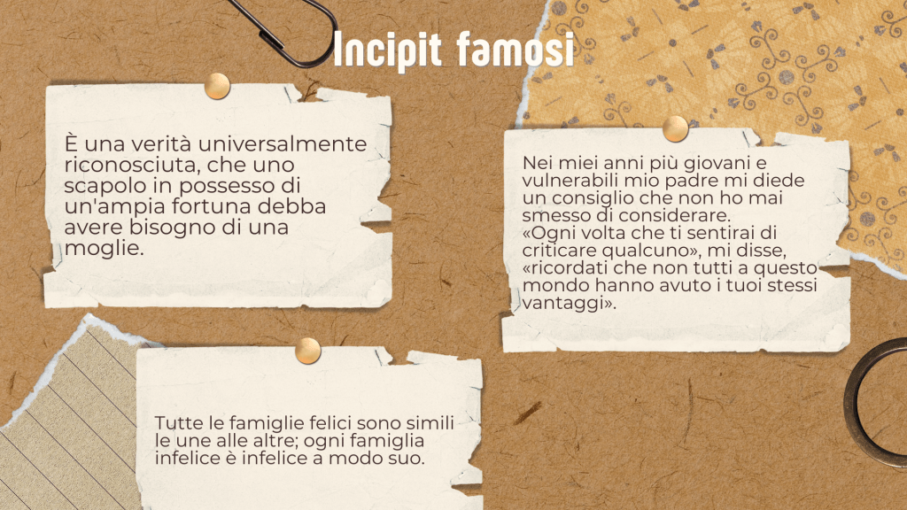 Gioco sugli incipit famosi