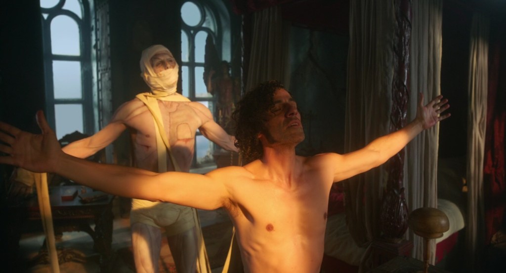 Frankenstein and the creature Del Toro